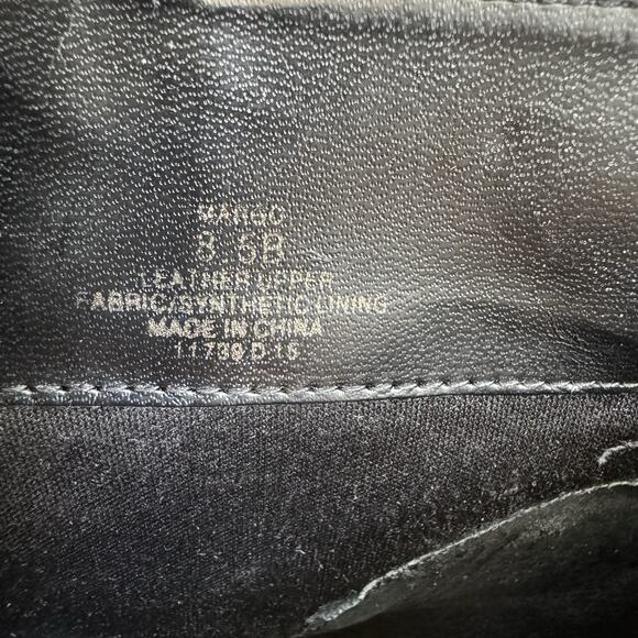 Ralph Lauren Margo Black Leather Zip Up Moto Ankle Boots Size 8.5 - Picture 15 of 16